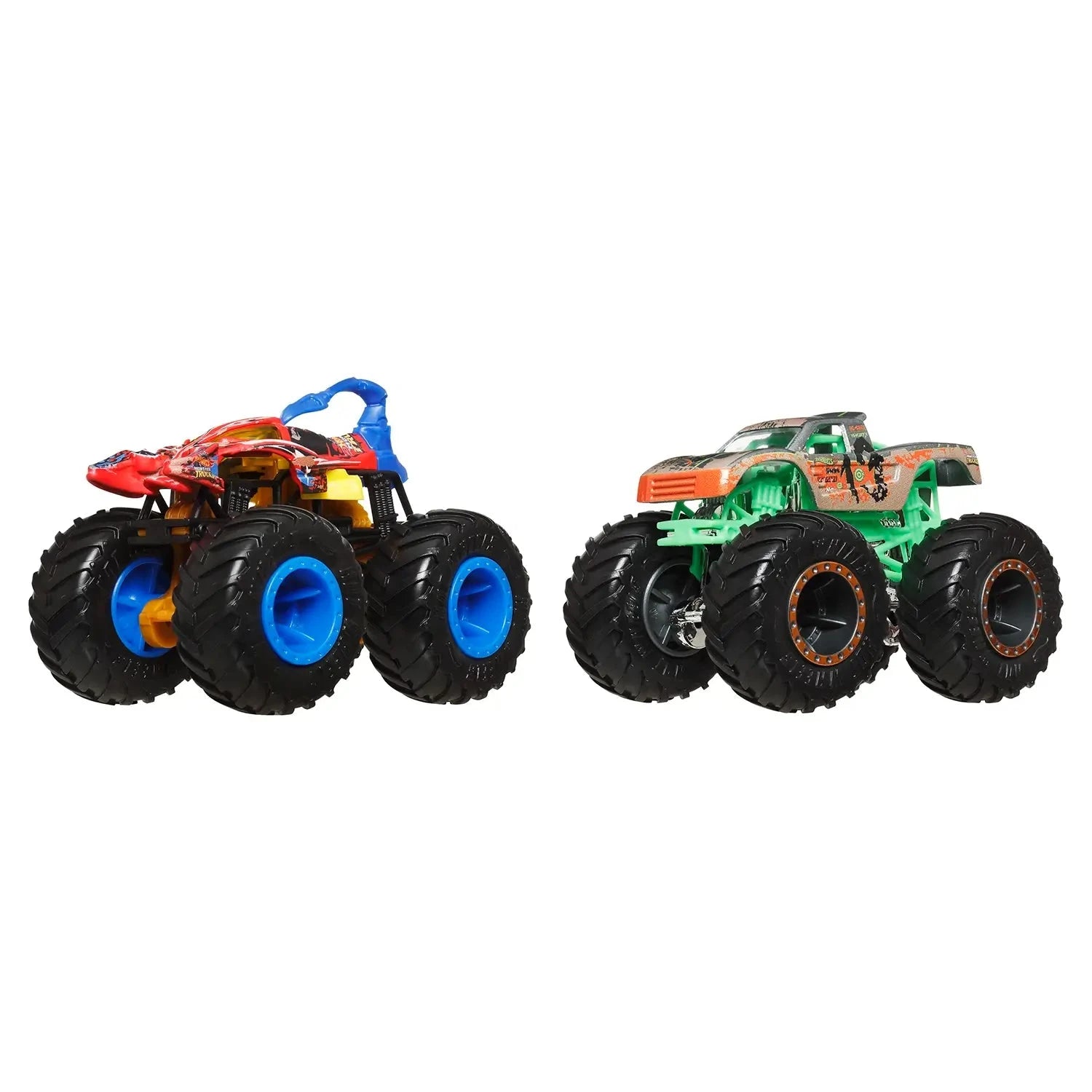Hot Wheels Monster Trucks 1:64 Demolition Doubles Scorpedo Vs Baja Buster 2-Pack