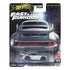 Hot Wheels Premium Fast & Furious Porsche 911 Carrera RS 3.8 packaging showing silver metal diecast coupe inside a clear blister, dramatic movie card art, Fast & Furious branding, model name text, and retail display design.