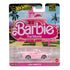 Packaged Hot Wheels Barbie 1956 Corvette from Barbie The Movie Pop Culture series, displayed in pink-themed blister pack with Barbie Dreamhouse background.