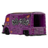 Hot Wheels Premium Citroën Type H rear angled view showing purple die-cast metal body, open cargo area, ribbed panel texture, and Nightmare Before Christmas graphics, presented as a detailed collectible on a white studio background.