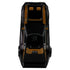 Hot Wheels Premium Quadra Turbo-R V-Tech top view highlighting black roof panels, gold graphic accents, sculpted vents, and symmetrical detailing across the hood and rear deck.
