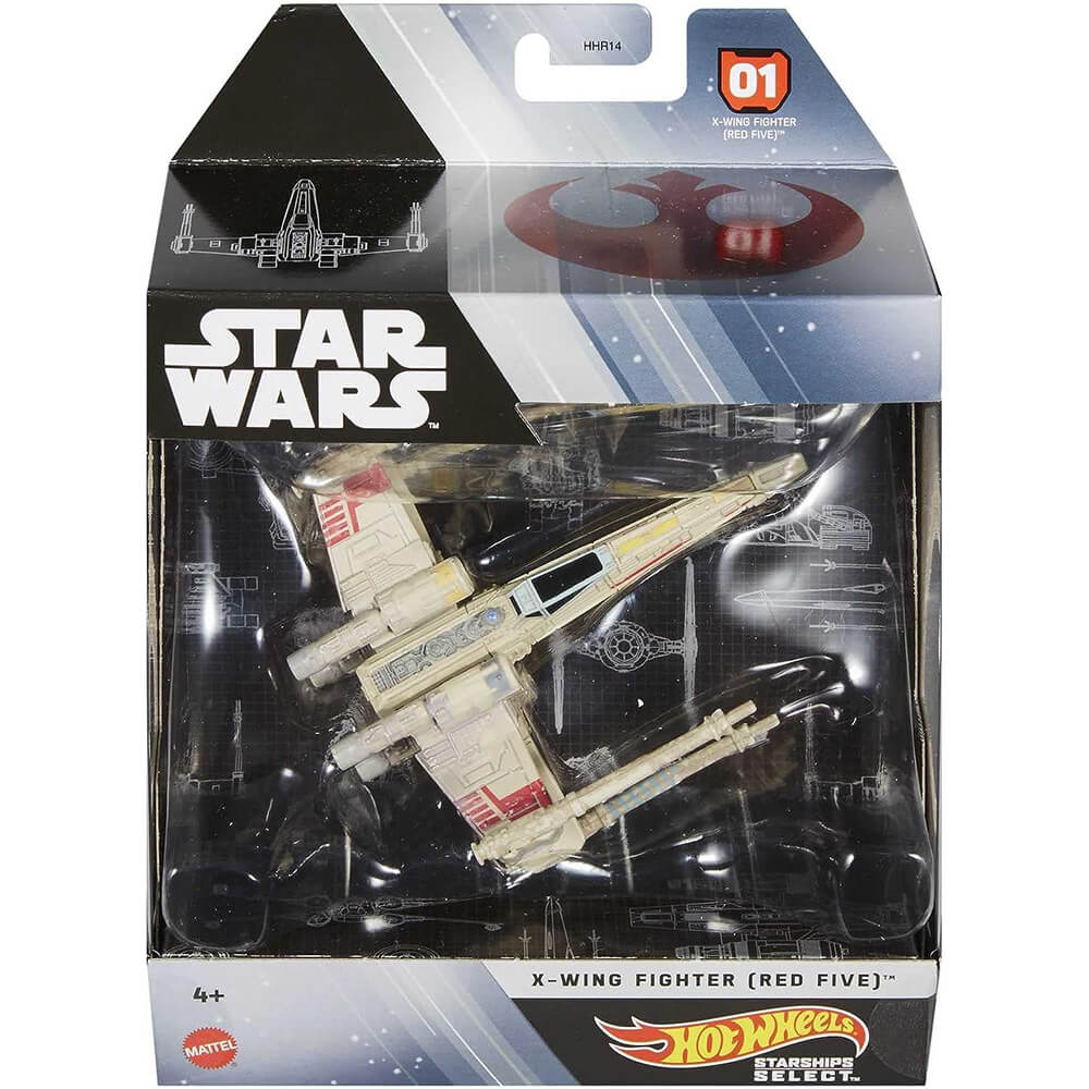 Hot Wheels Star Wars Starships Select X-wing Fighter (Red Five) packaging