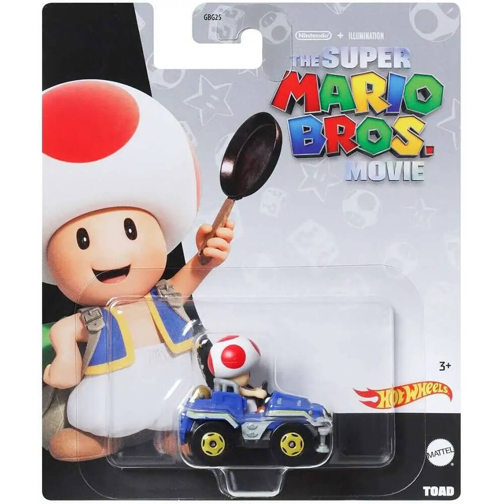 Hot Wheels Mario Kart Toad, Sneeker Vehicle 