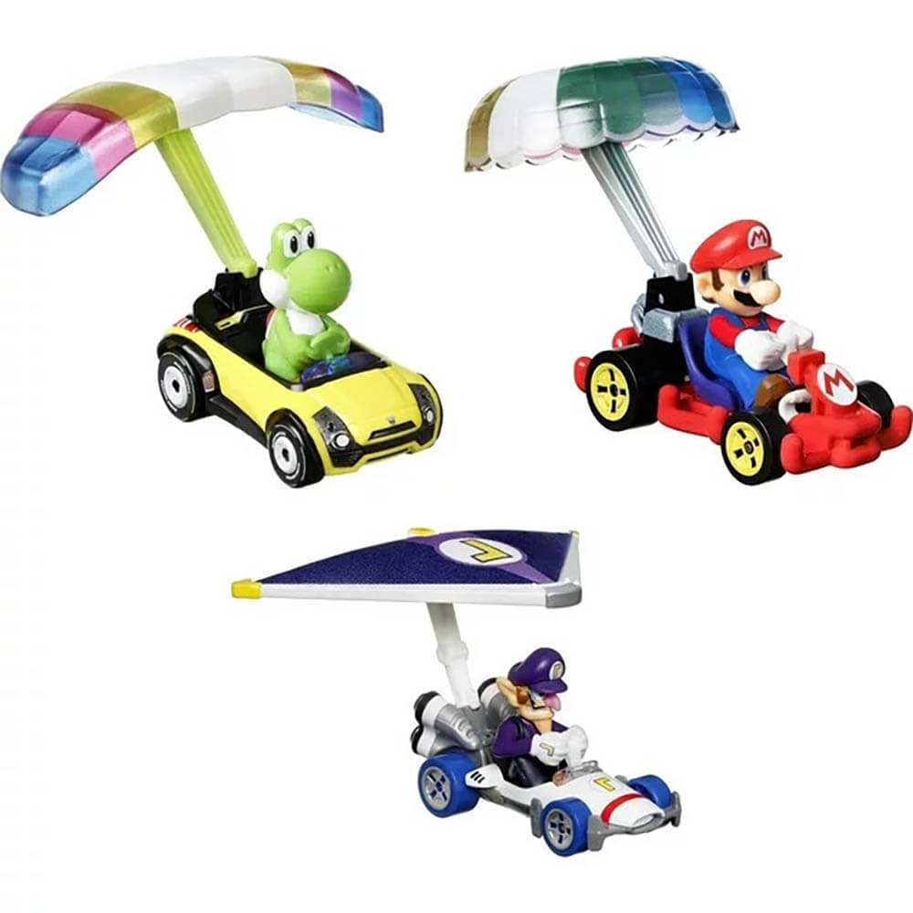 Hot Wheels Super Mario Character Car 3-Pack Collection #2