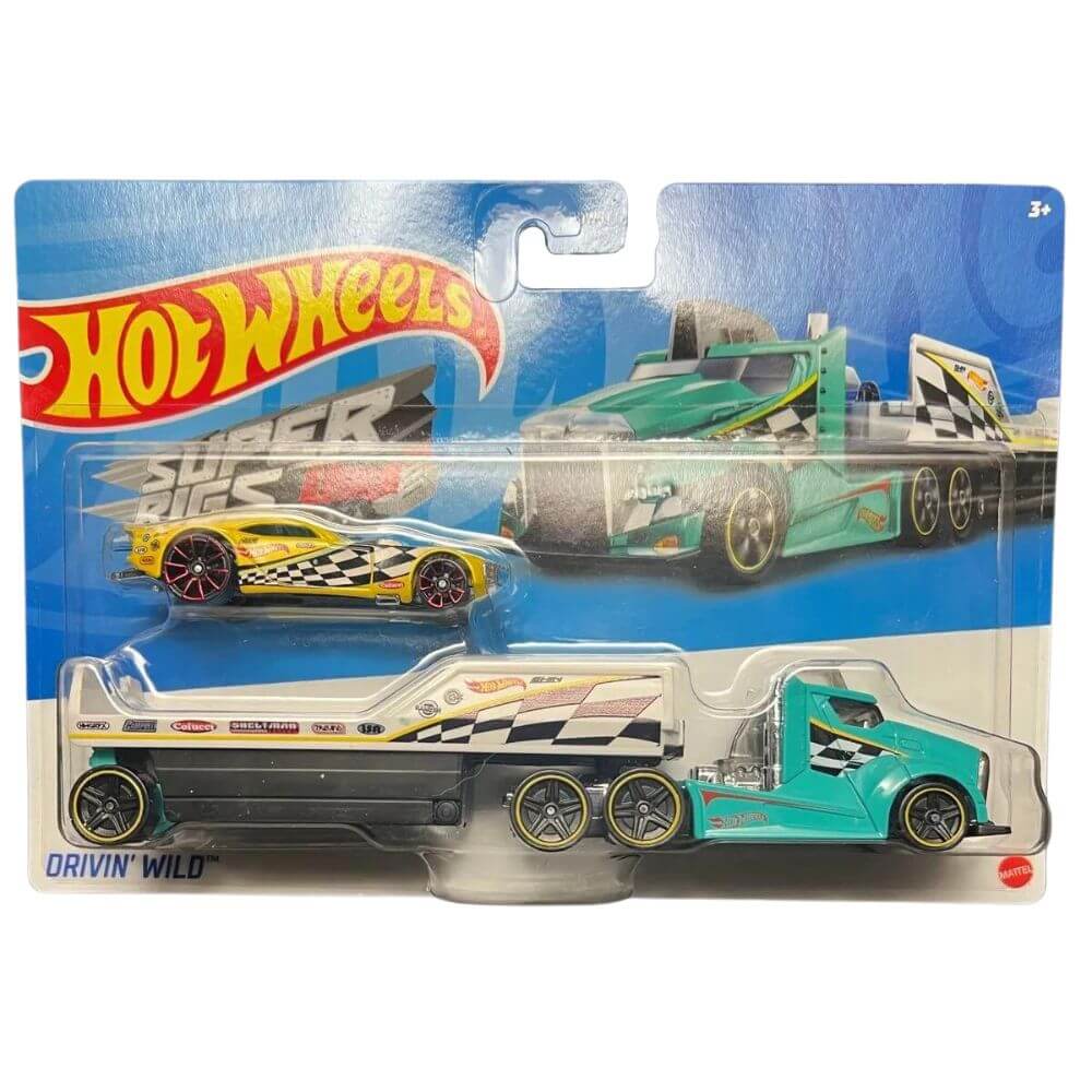 Hot Wheels Super Rigs Drivin' Wild Vehicle in package