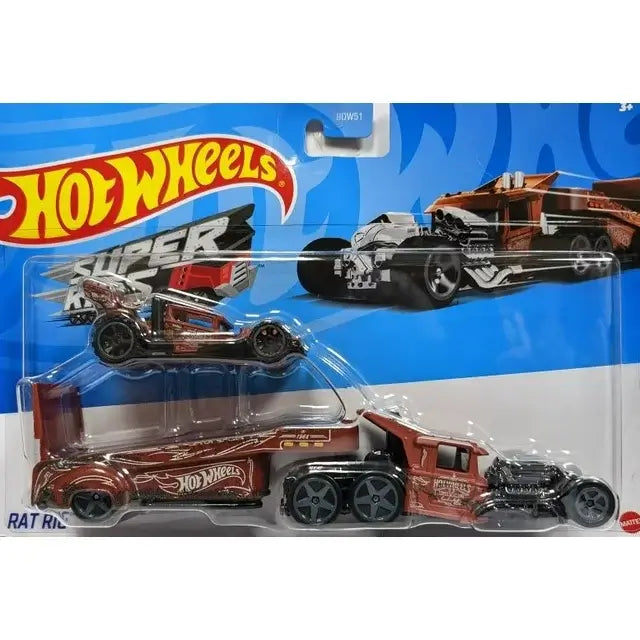 Hot Wheels Super Rigs Rat Rig Vehicle in package