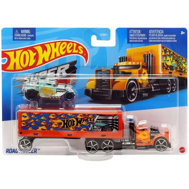 Hot Wheels Super Rigs Road Roller Vehicle in package
