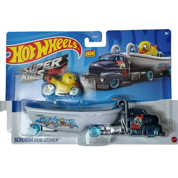Hot Wheels Super Rigs Scrubba Dub Driver 1:64 Scale Diecast