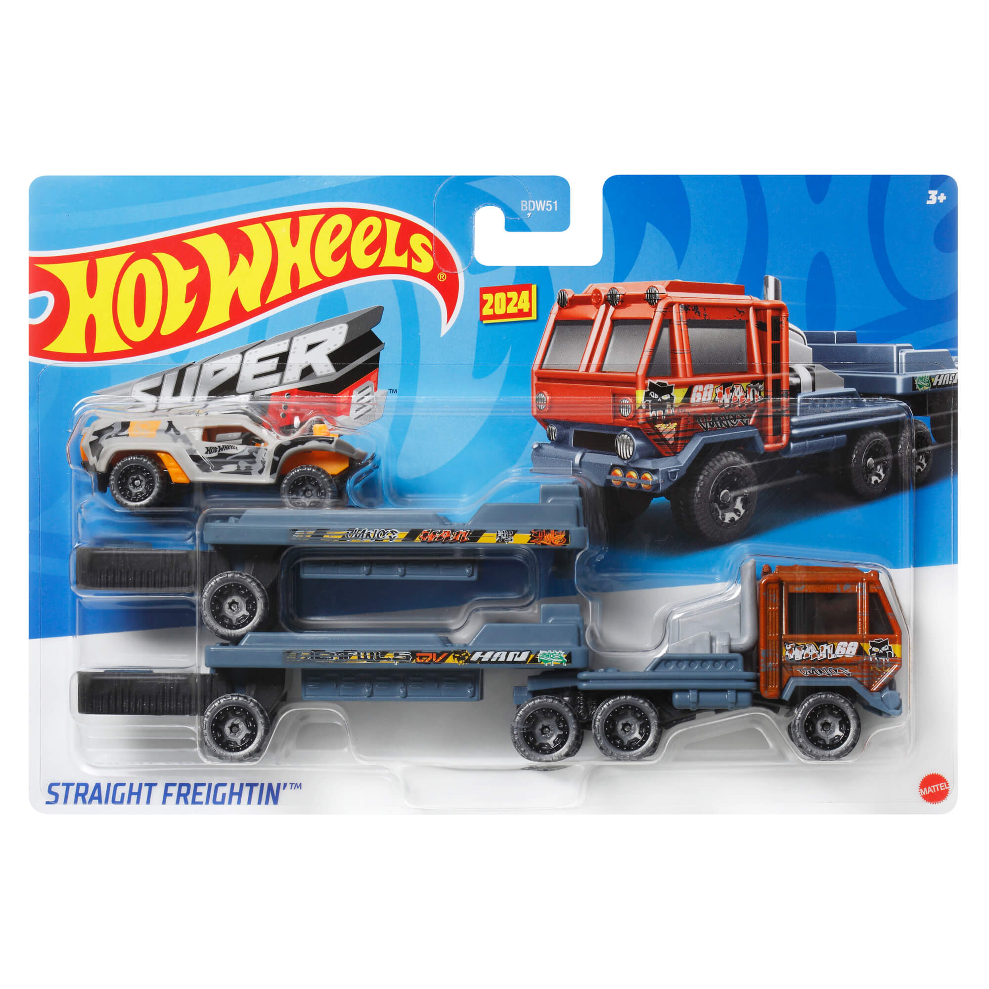 Hot Wheels Super Rigs Straight Freightin' 1:64 Scale Diecast Vehicle S ...