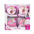 Display of four Disney Princess Style Chic Petites purse sets in packaging, showing various pink styles with accessories, labeled 'Collect Them All'.