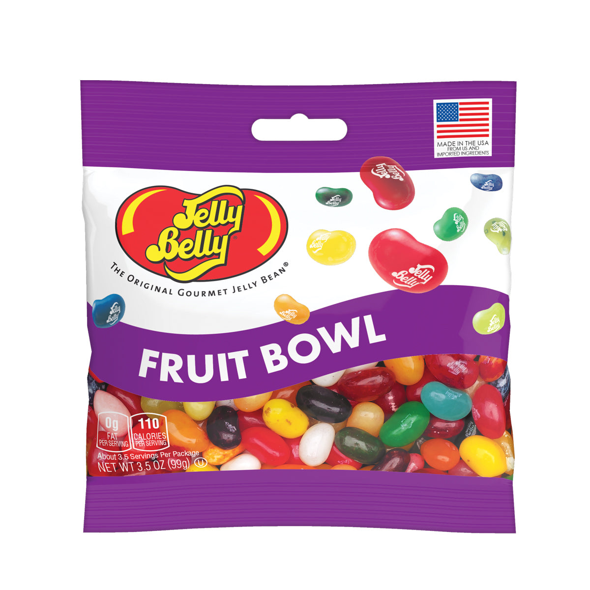 Jelly Belly Fruit Bowl Jelly Beans 3.5 oz Grab & Go Bag