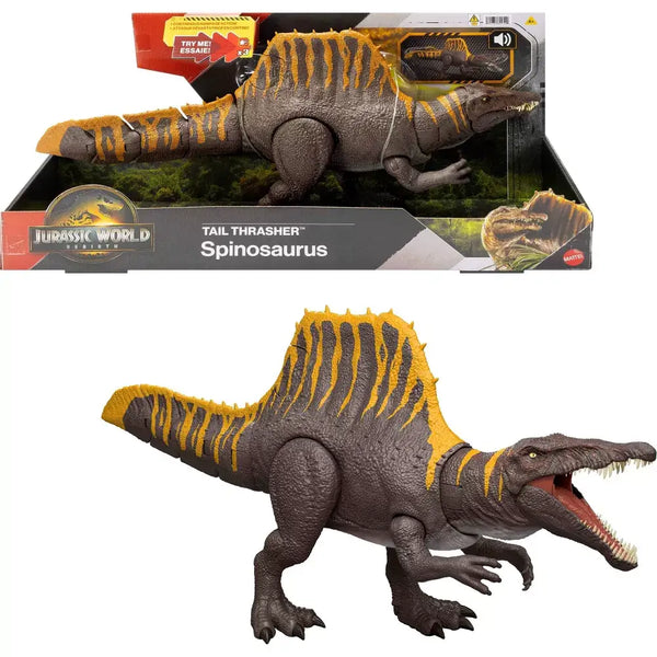 Jurassic World Rebirth Tail Thrasher Spinosaurus 22-Inch Dinosaur