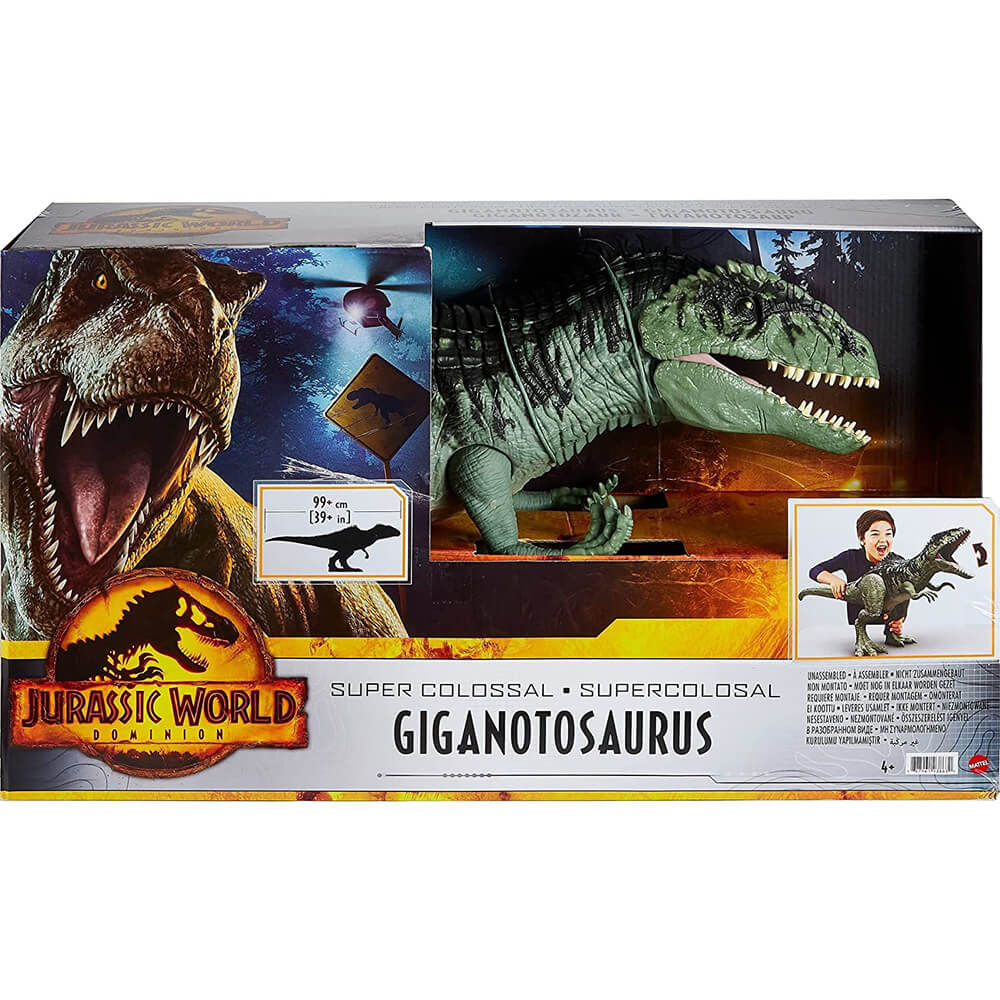 Jurassic World Super Colossal Giganotosaurus Dinosaur Figure packaging