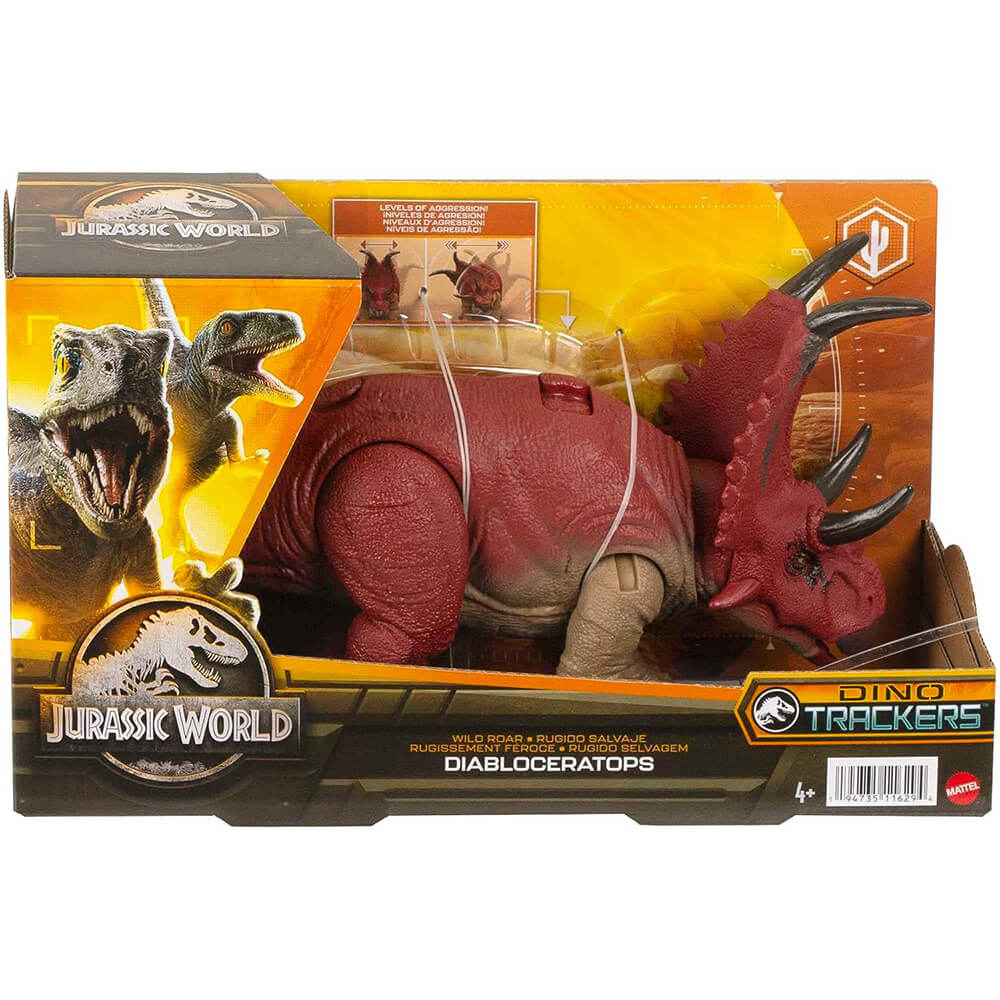 Jurassic World Wild Roar Diabloceratops Dinosaur Figure packaging