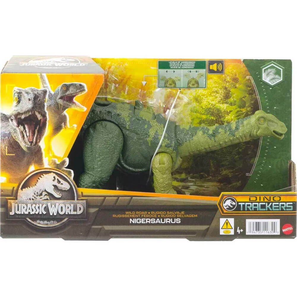 Jurassic World Wild Roar Nigersaurus Dinosaur Figure packaging