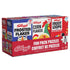 Kellogg’s Fun Pack Puzzles bundle in red, blue, and white glossy cardboard tray form, displaying Frosted Flakes, Corn Flakes, and Froot Loops box designs in a clean studio setting.