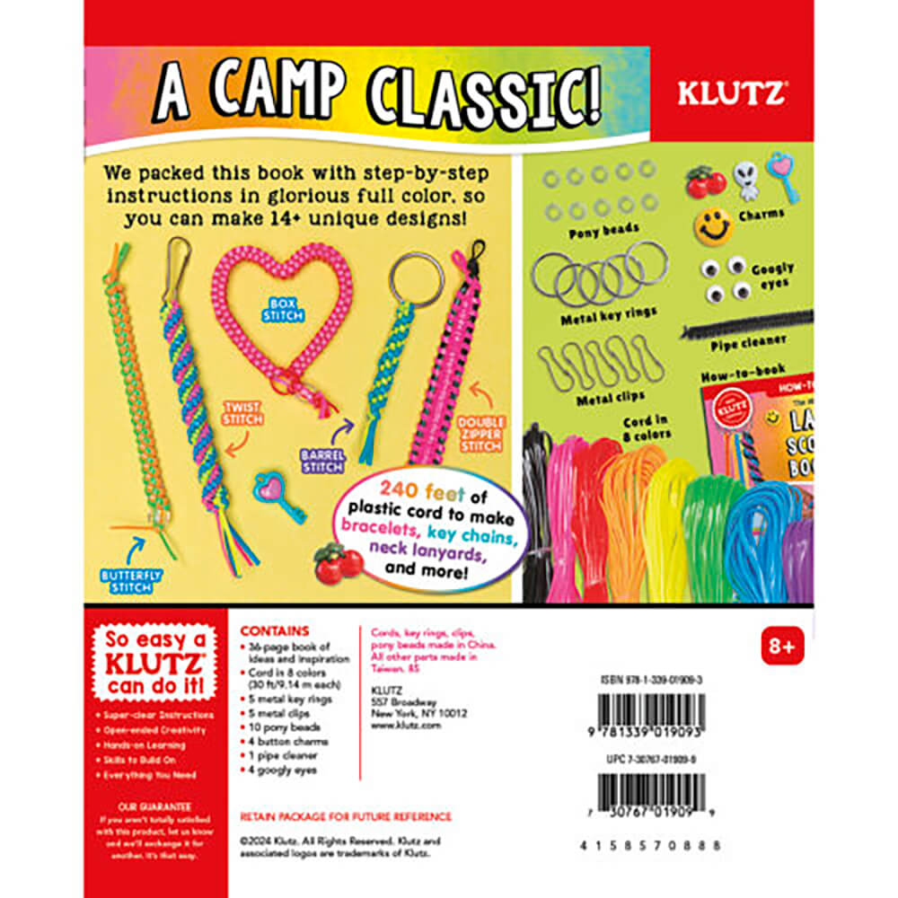 KLUTZ The Best Ever Book of Lanyard, Scoubidou, and Boondoggle Book and Activity Kit