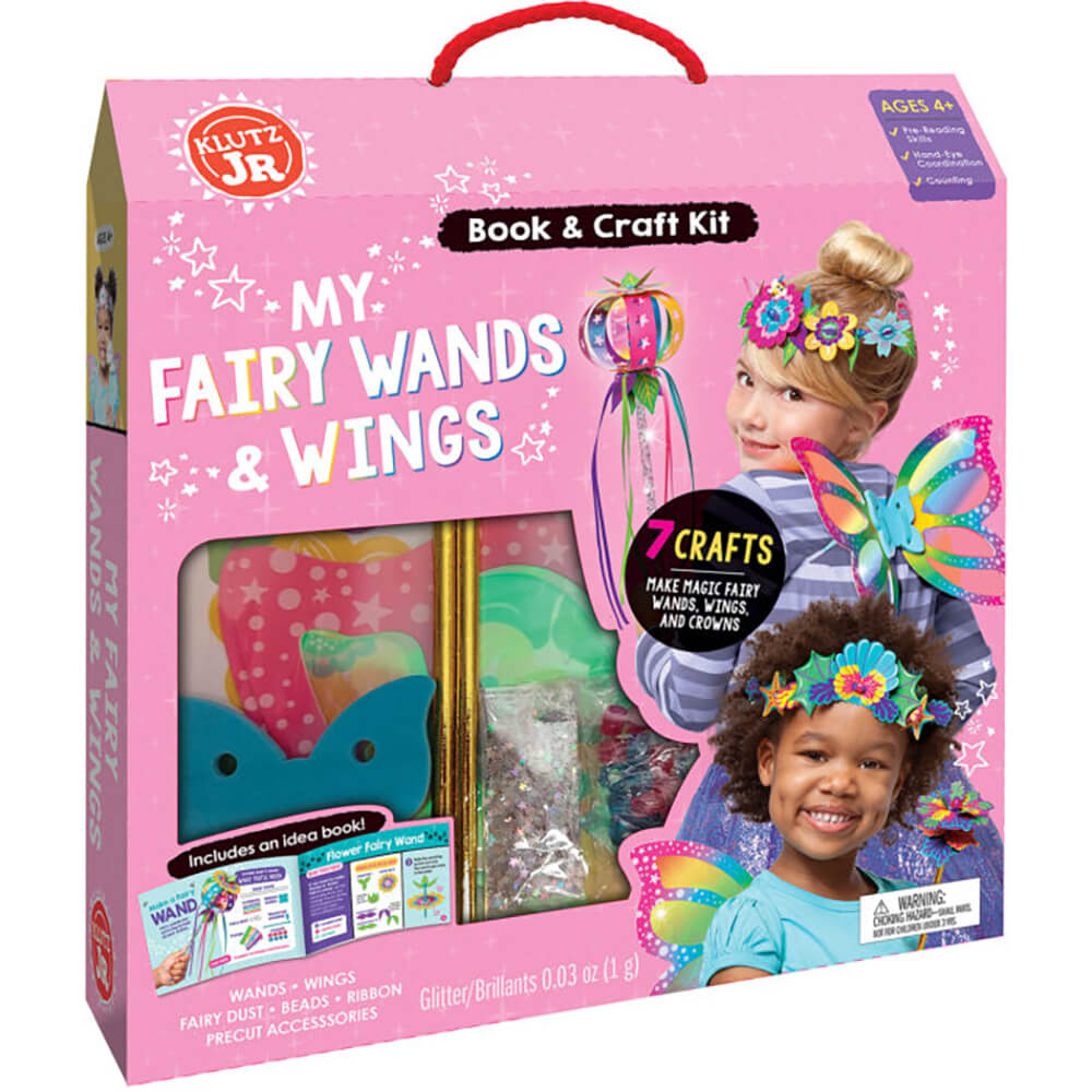 KLUTZ Jr My Fairy Wands & Wings Book and Craft Kit