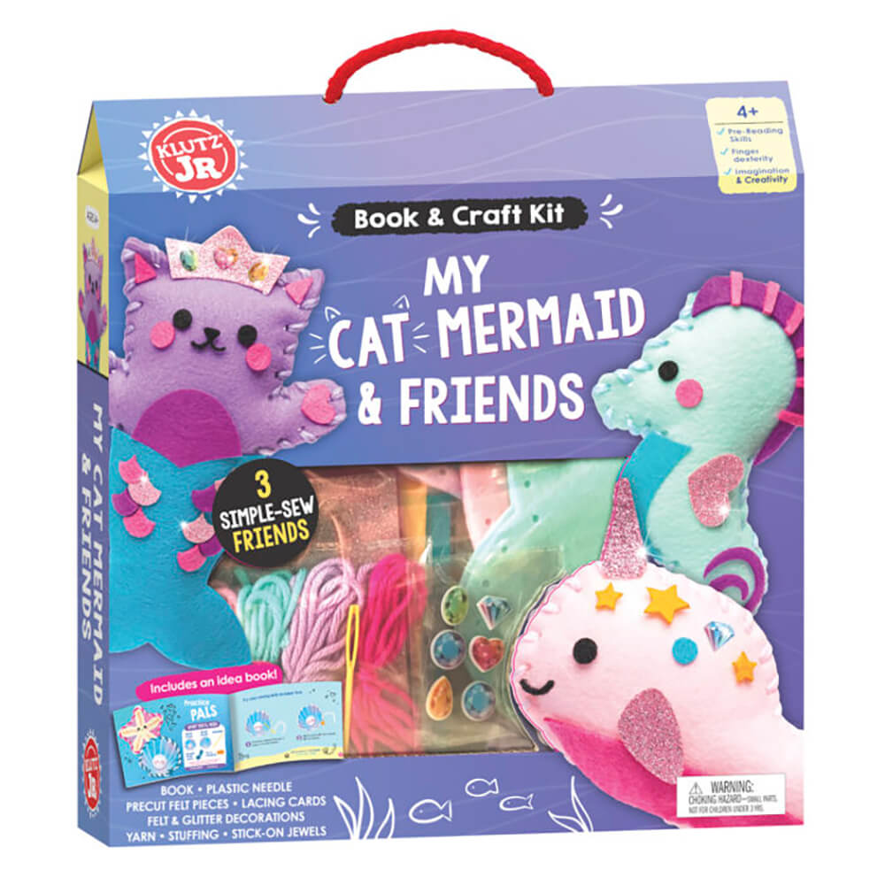 KLUTZ My Cat Mermaid & Friends Book and Craft Kit