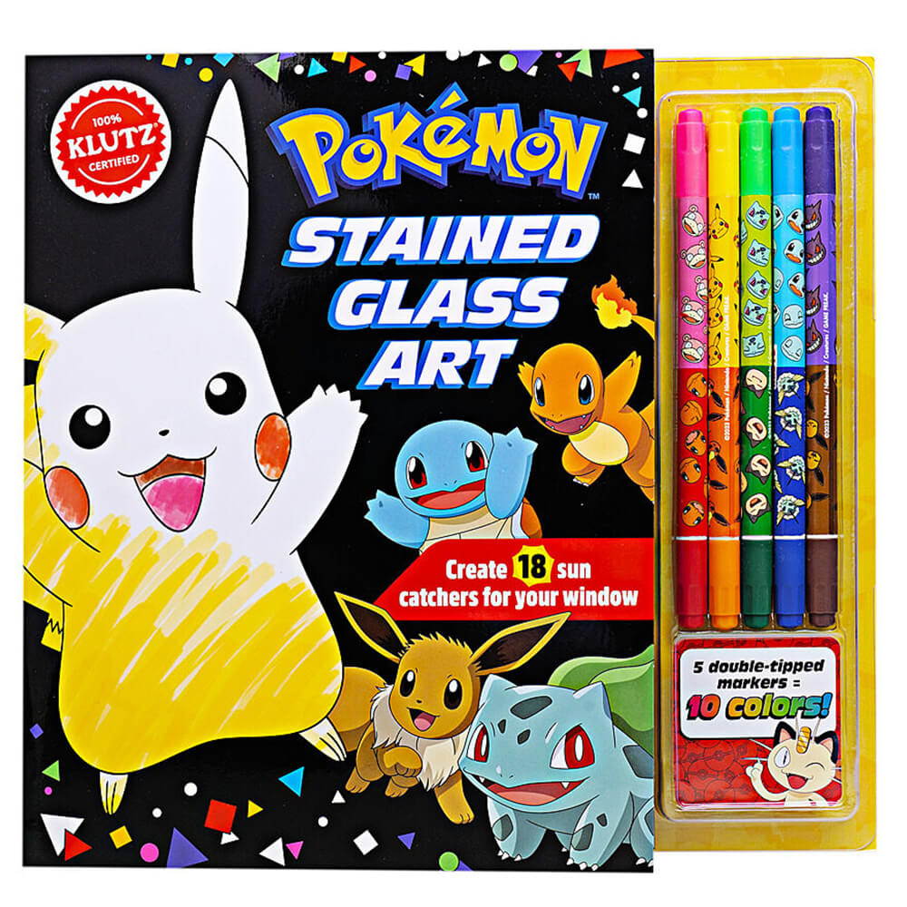Klutz Pokémon Stained Glass Book and Art Kit