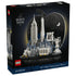 LEGO Architecture New York City 21066 box has black cardboard packaging showing the Big Apple skyline model with landmark buildings, 1,465-piece count and 18+ age mark.