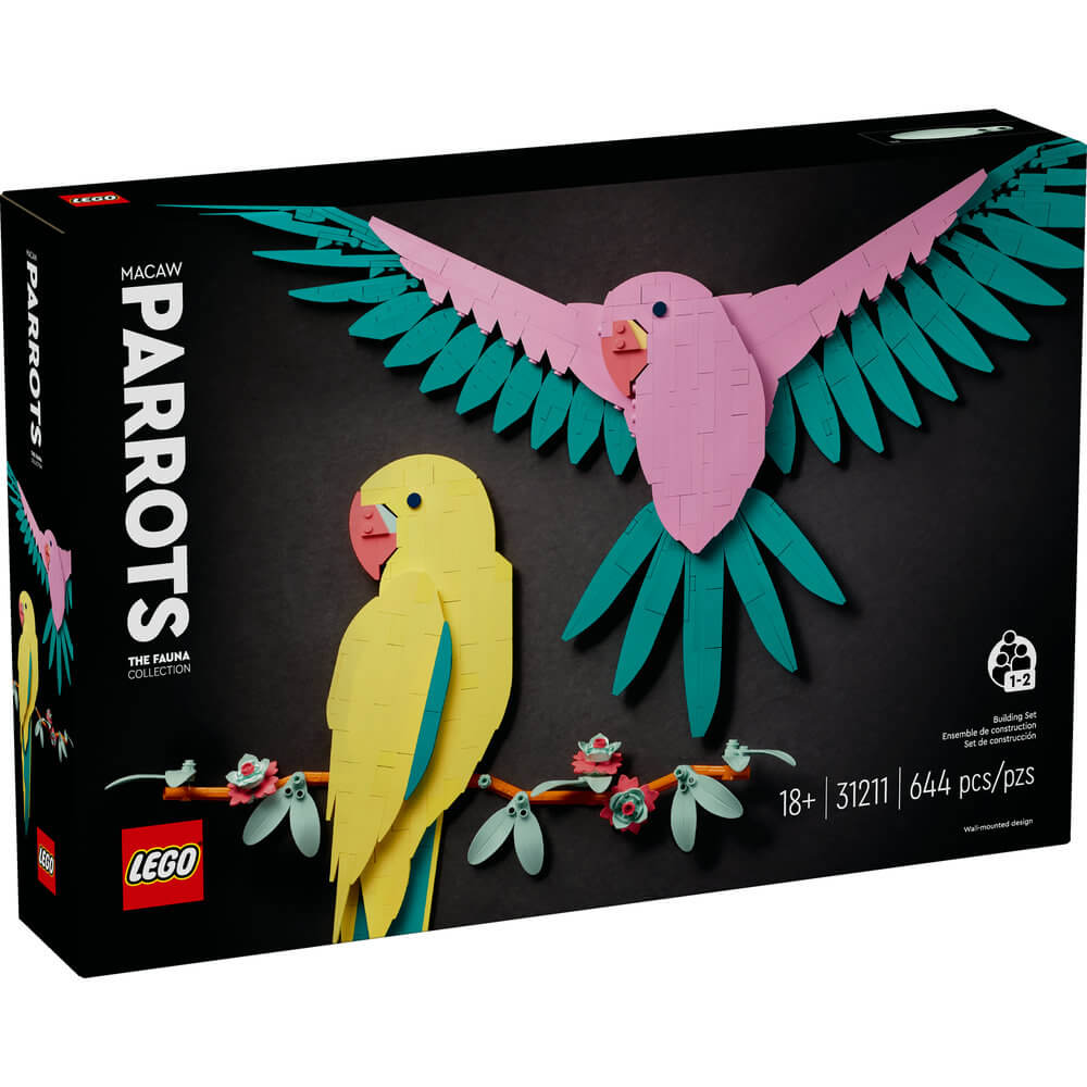 LEGO® Art The Fauna Collection – Macaw Parrots 31211