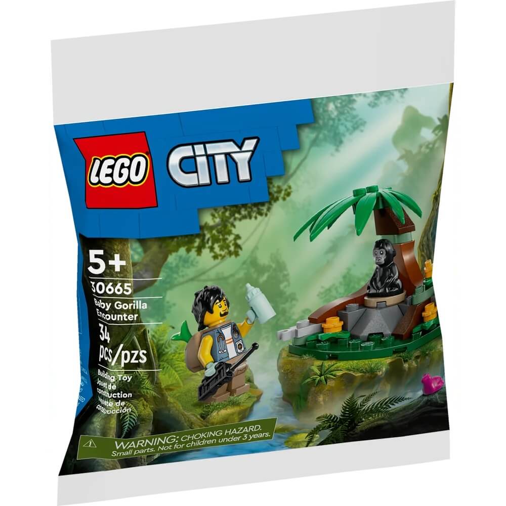 Front packaging bag image of LEGO® Baby Gorilla Encounter 34 Piece Building Set (30665)