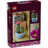 LEGO Botanicals Flowering Cactus package back showing finished cactus model with green plastic stems, pink blooms, and beige spines, decorative brick build with dimensions and real cactus reference imagery.