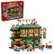 LEGO Spring Festival 80113 set in green, red, gold and tan plastic features a two-story Family Reunion Celebration restaurant, 13 minifigures and its box on white.