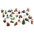 LEGO City Advent Calendar 2026 builds include colorful plastic Santa, elves, snowman, reindeer, Christmas tree, toy vehicles and workshop accessories on white.