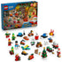 LEGO City Advent Calendar 2026 set 60510 features colorful plastic Santa, elves, holiday vehicles, toys and a Christmas tree beside the blue retail box on white.