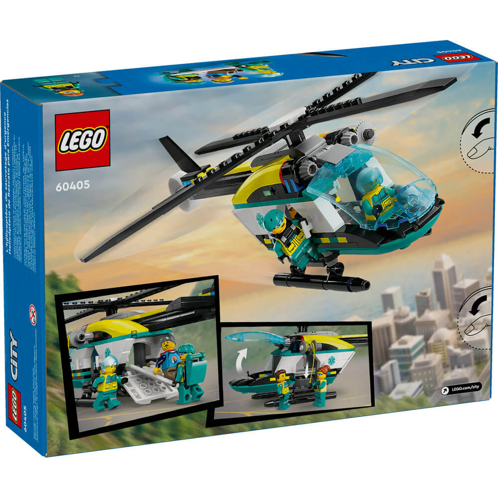 LEGO® City Emergency Rescue Helicopter Building Kit 60405
