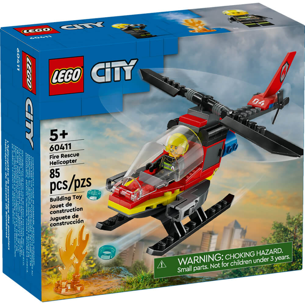 LEGO® City Fire Rescue Helicopter Building Set 60411