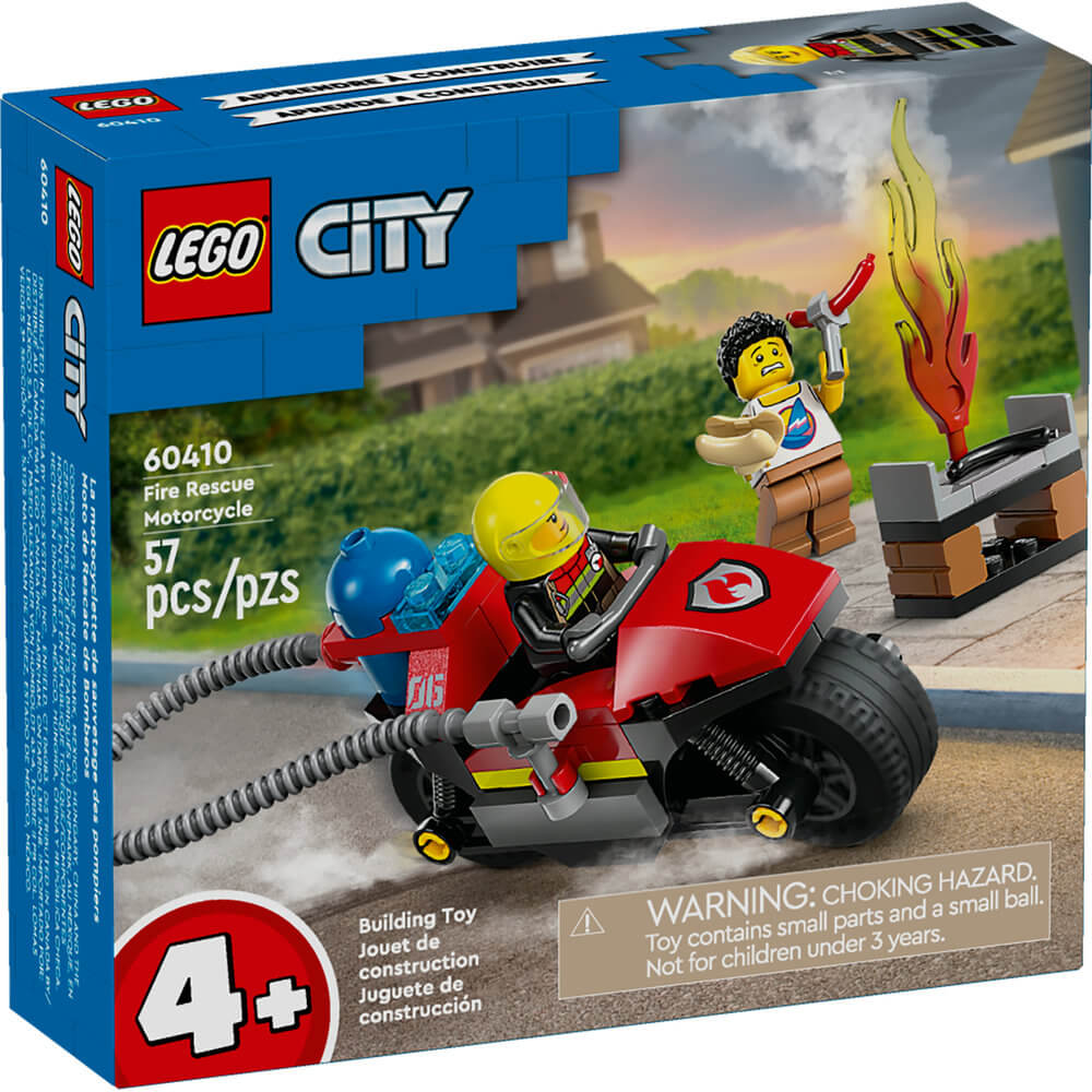 LEGO® City Fire Rescue Motorcycle Building Set 60410