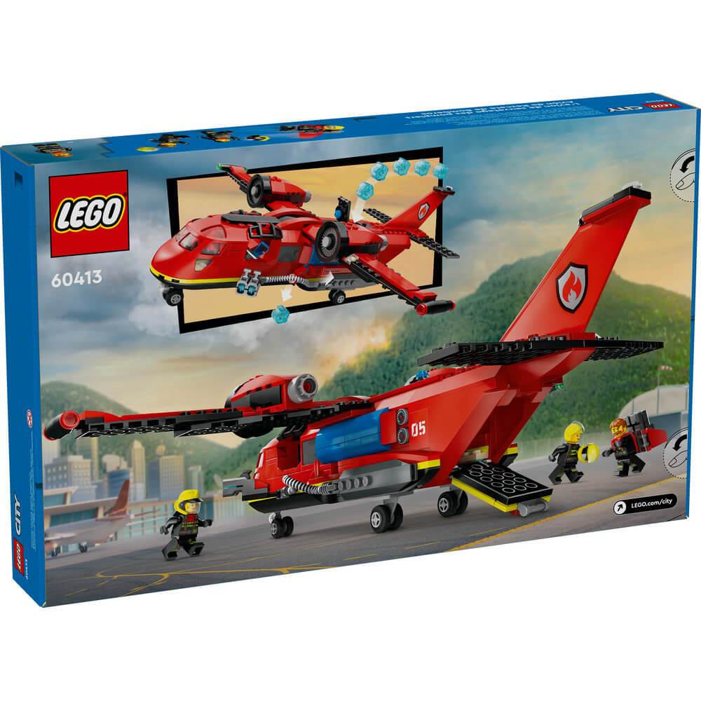 LEGO® City Fire Rescue Plane Building Toy Set 60413