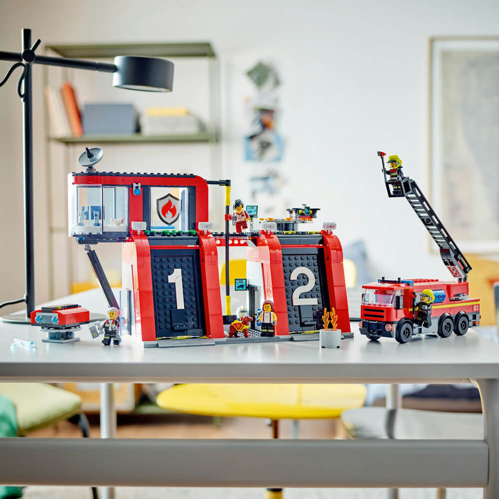 LEGO® City Fire Station with Fire Truck Playset 60414