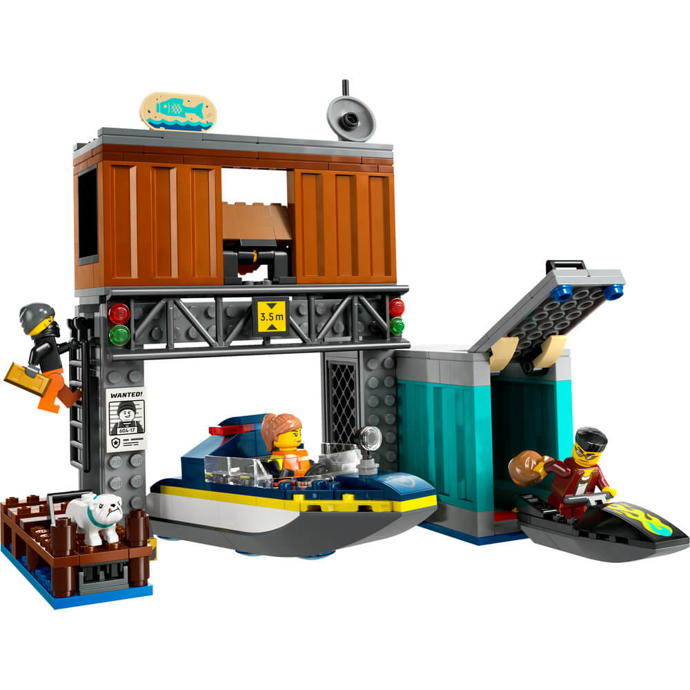 LEGO® City Police Speedboat and Crooks' Hideout 60417