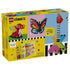 LEGO Classic Creative Colorful Bricks set 11045 box back in yellow shows multicolor plastic brick models including a dragon, butterfly, bird, and instruction booklet.