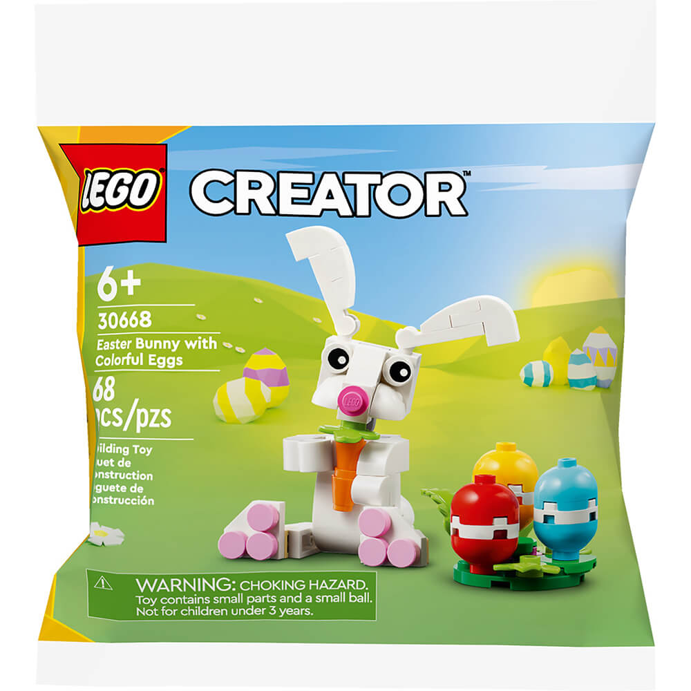 LEGO® Creator Easter Bunny with Colorful Eggs 68 Piece Building Kit (30668)