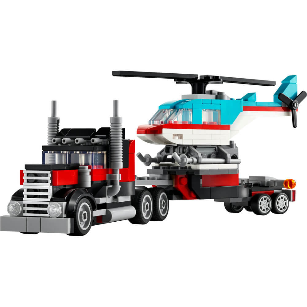 LEGO® Creator Flatbed Truck with Helicopter Toy 31146