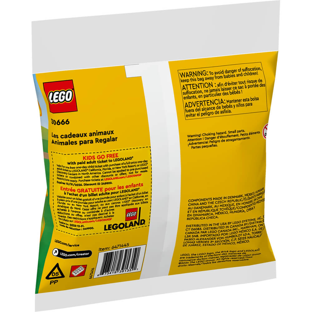 LEGO® Creator Gift Animals 75 Piece Building Set (30666)