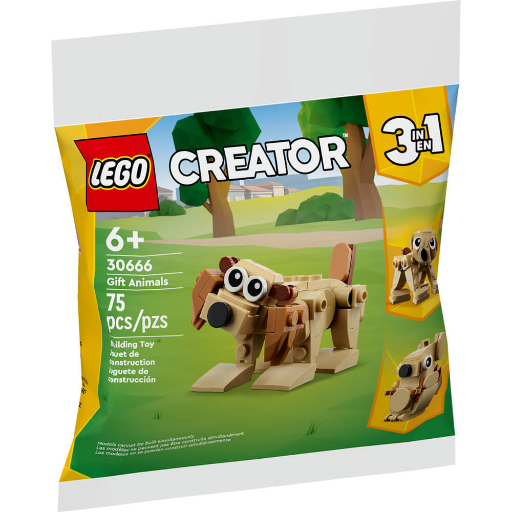 LEGO® Creator Gift Animals 75 Piece Building Set (30666)