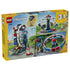 LEGO Creator Iconic Ferris Wheel 31389 package back in yellow and blue, showing three 3-in-1 amusement park builds: a Ferris wheel, swing ride and circular ride.