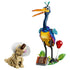 LEGO Disney Pixar Up Kevin and Dug figures in bright multicolor plastic, tall bird with long beak and small dog with cone collar, collectible display toy on a clean white background.