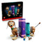 LEGO Disney Pixar Toy Story Slinky Dog Bookends set features brown, tan, purple and teal plastic construction elements forming decorative bookends with character figures on a clean studio background.