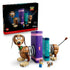 LEGO Disney Pixar Toy Story Slinky Dog Bookends set features brown, tan, purple and teal plastic construction elements forming decorative bookends with character figures on a clean studio background.