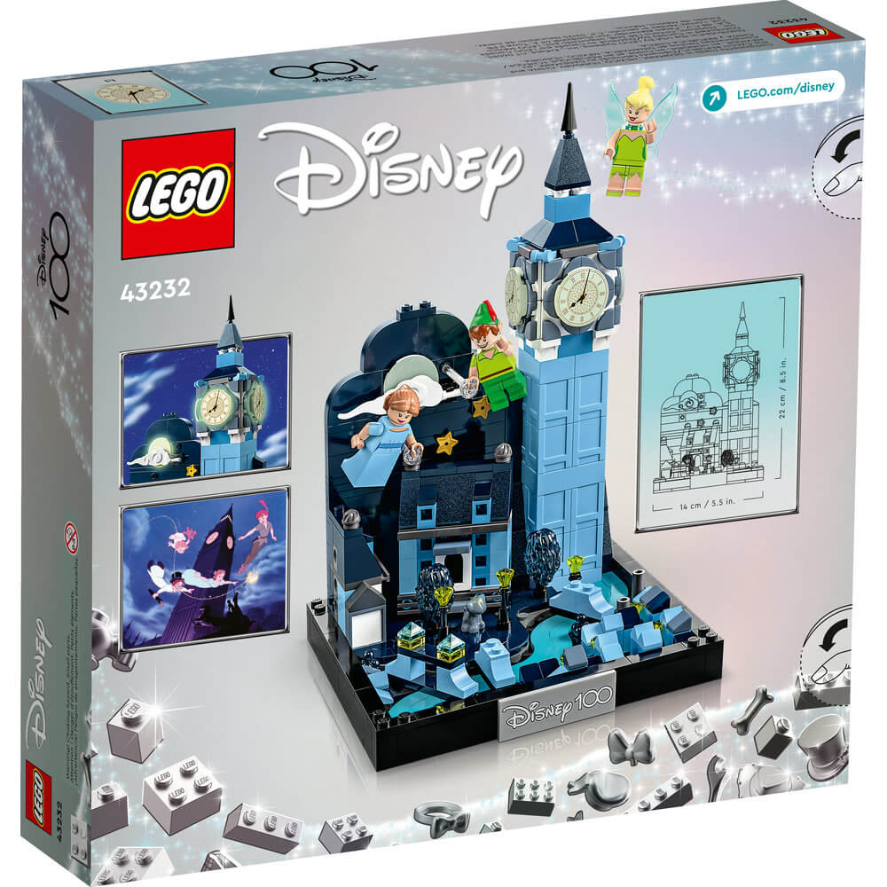 LEGO® Disney Peter Pan & Wendy's Flight over London 466 Piece Building Set (43232) back of the box