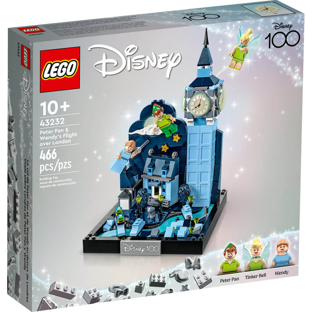 LEGO® Disney Peter Pan & Wendy's Flight over London 466 Piece Building Set (43232) front of the box
