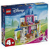 LEGO Disney Princess Cinderella Animal Friends Castle 43283 box in blue and pink shows the 149-piece castle, Cinderella, animal friends, accessories, and age 4+ label.