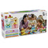 LEGO DUPLO Animal Building Game 10472 package back shows colorful plastic animal builds and an adult with two children creating figures at a table in a playroom.